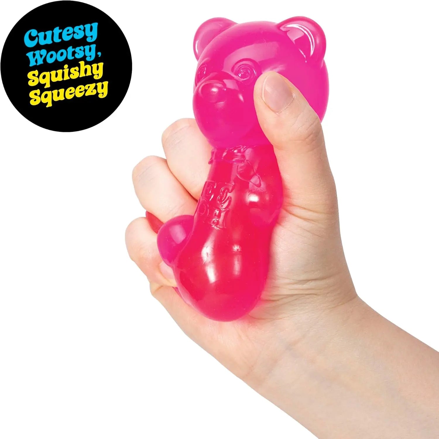 NeeDoh Gummy Bear Squishy Toy Soft Stress Relief Sensory Fidget Squeeze Toy for Kids & Adults Non-Toxic Anxiety Relief Desk Toy